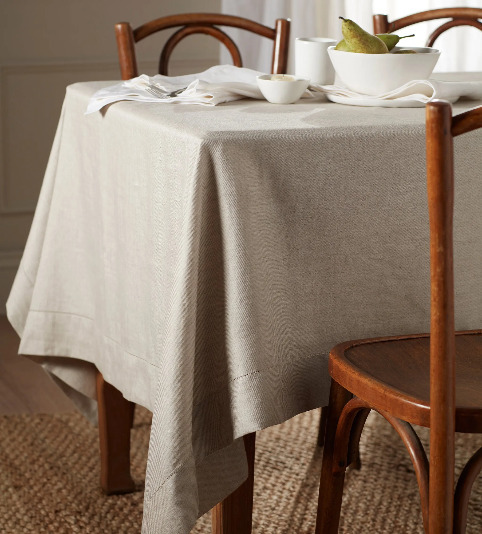Twill Cotton Linen Tablecloth - Natural product