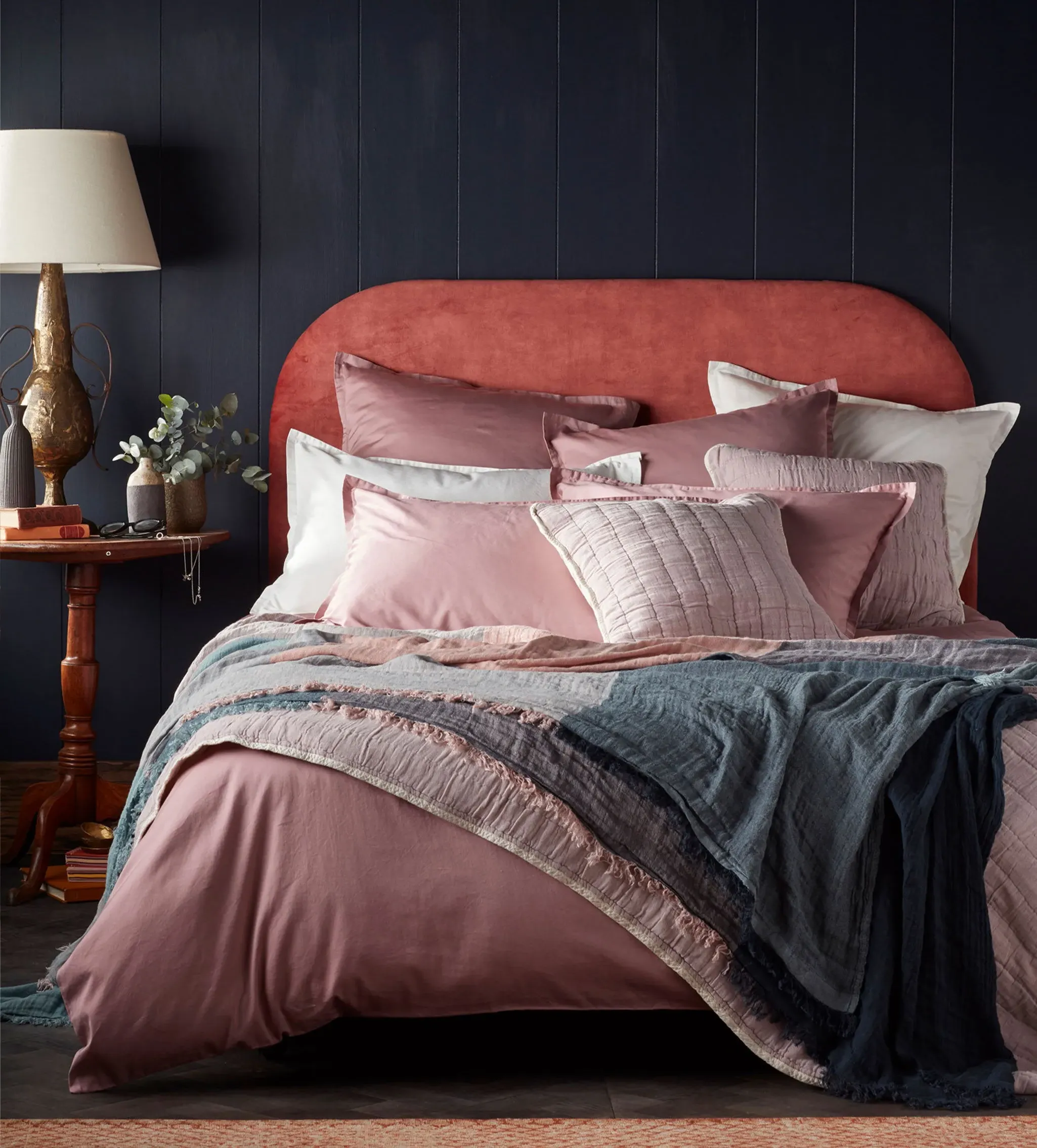 Vintage Rose Duvet Cover - Pink, Cotton product