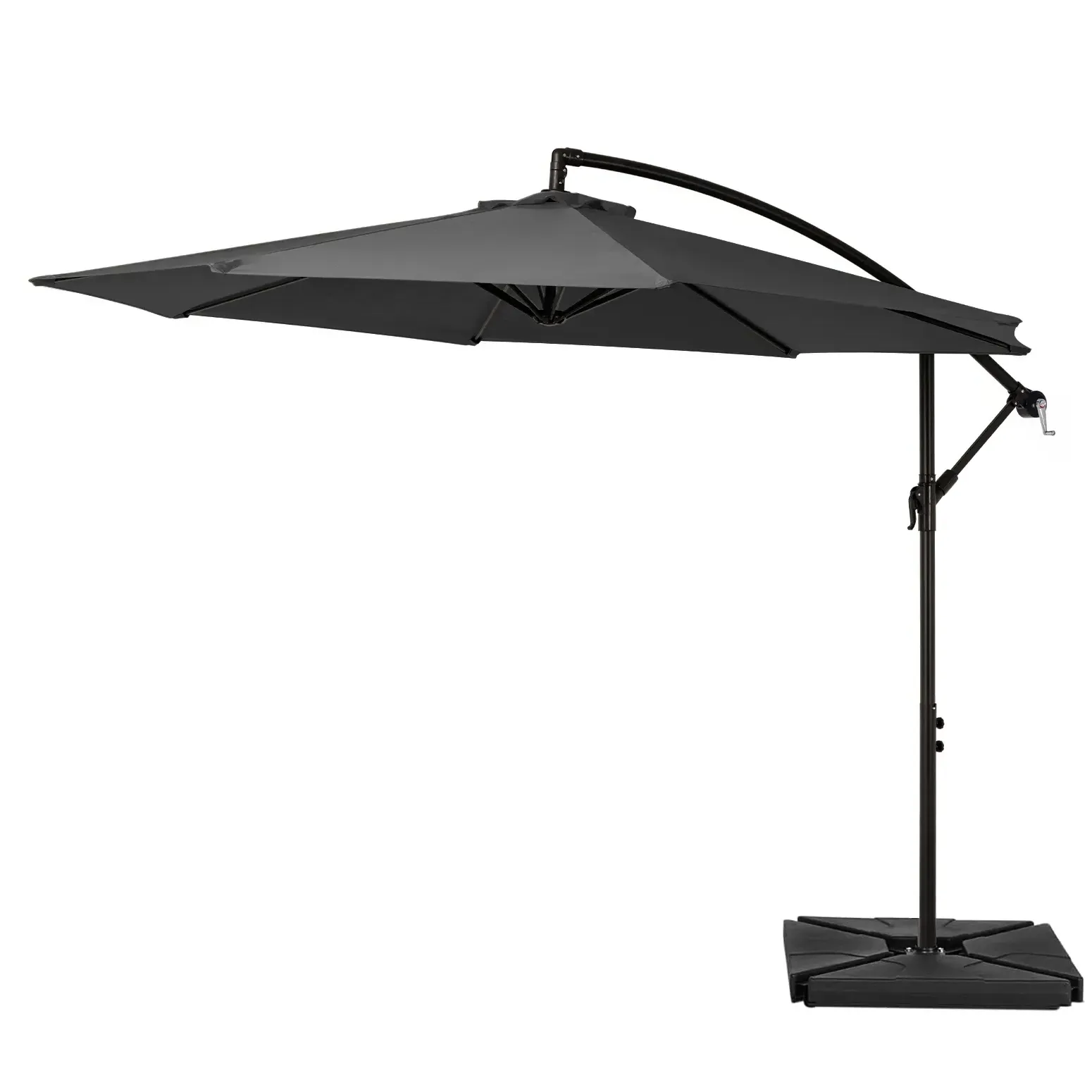 10ft Offset Cantilever Umbrella with Base - UPF 30+ product
