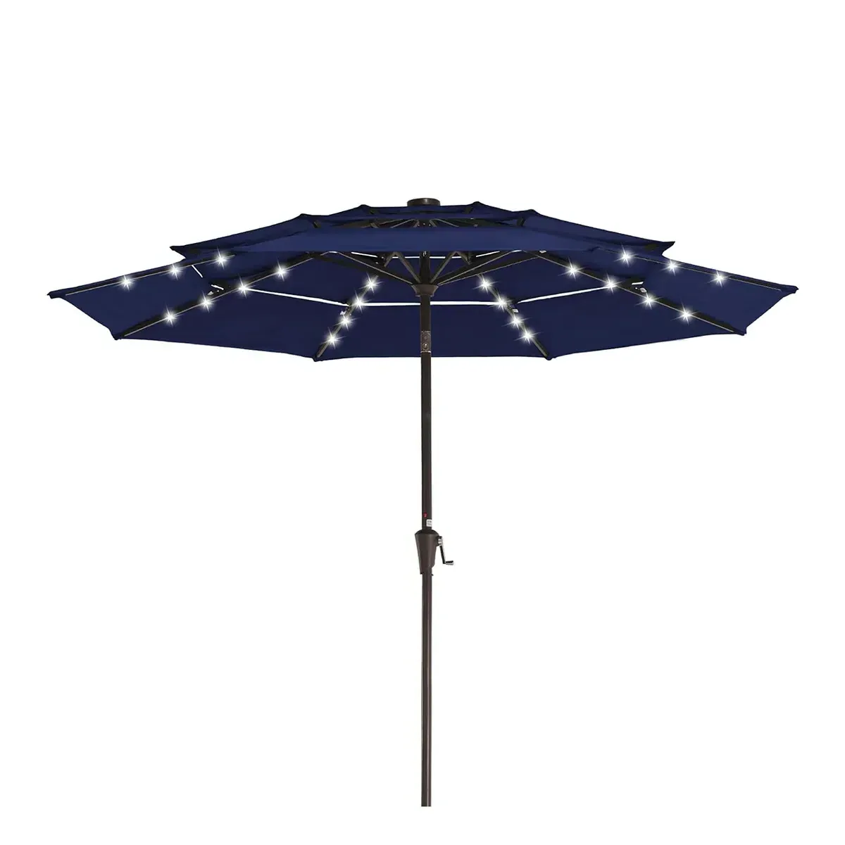 9ft 3-Tier Patio Umbrella with Solar LED - Beige product