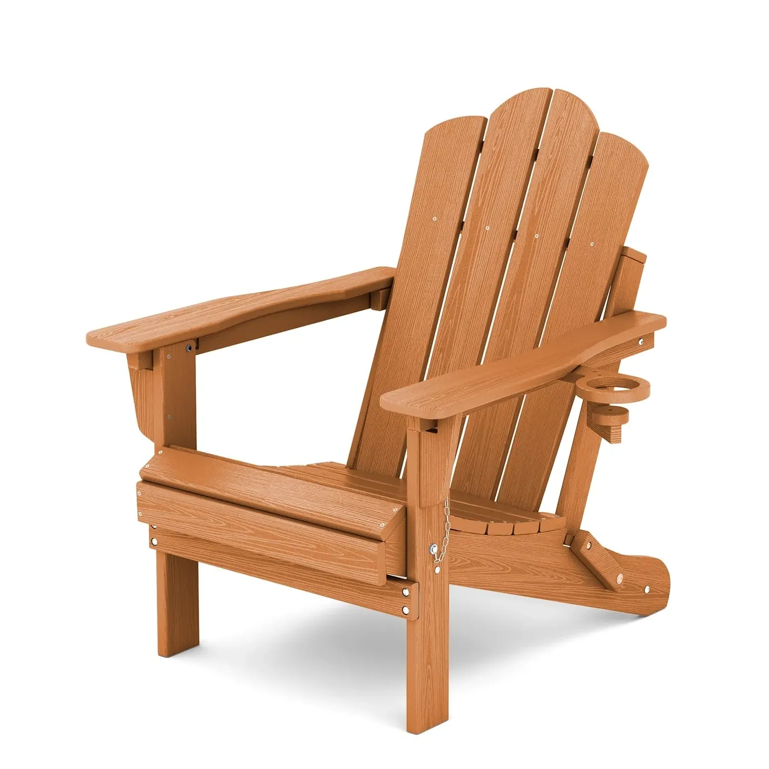 Adirondack Reclining Folding Chair with Cup Holder - HDPE product