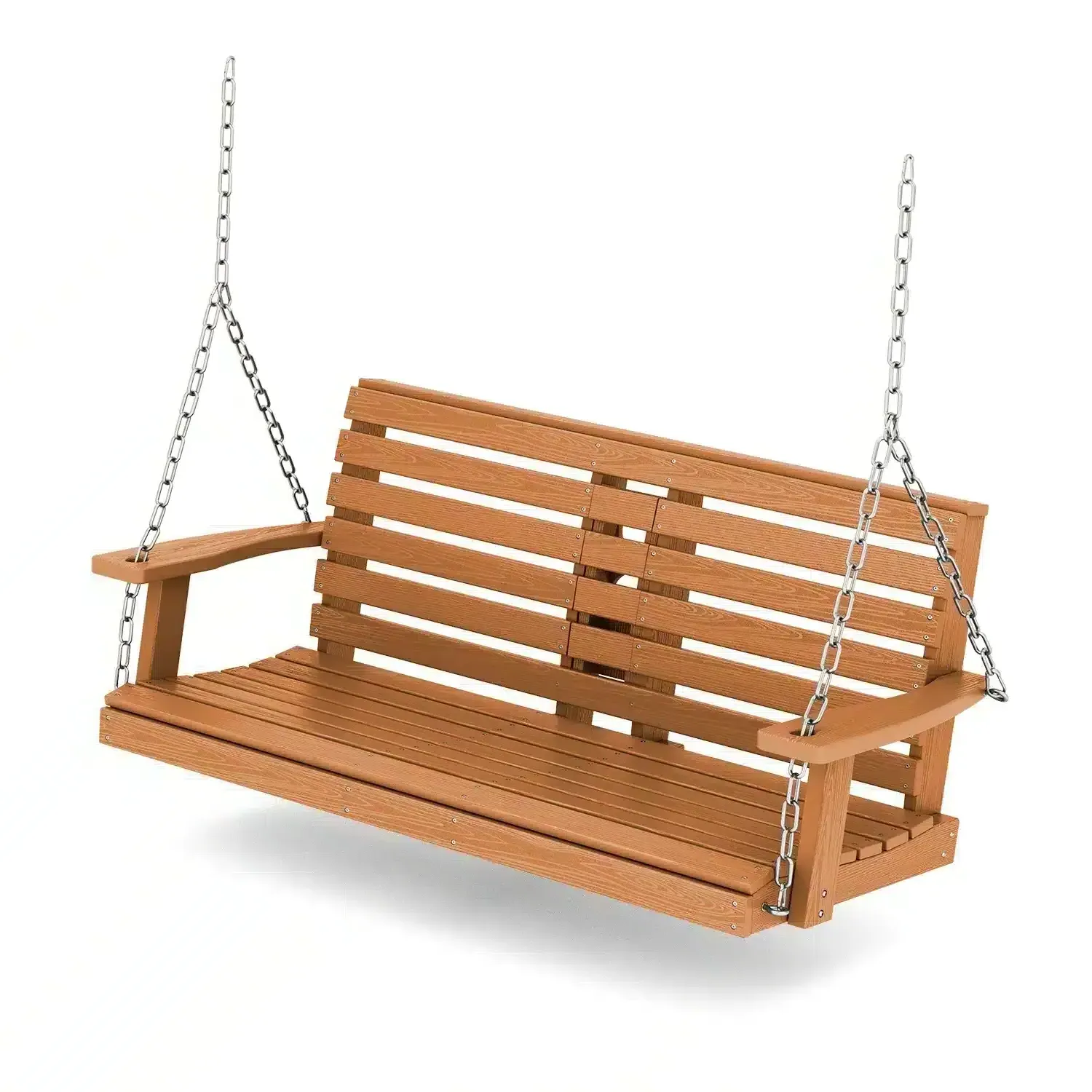 HDPE Poly 54" Loveseat Porch Swing with Cup Holder - HDPE product