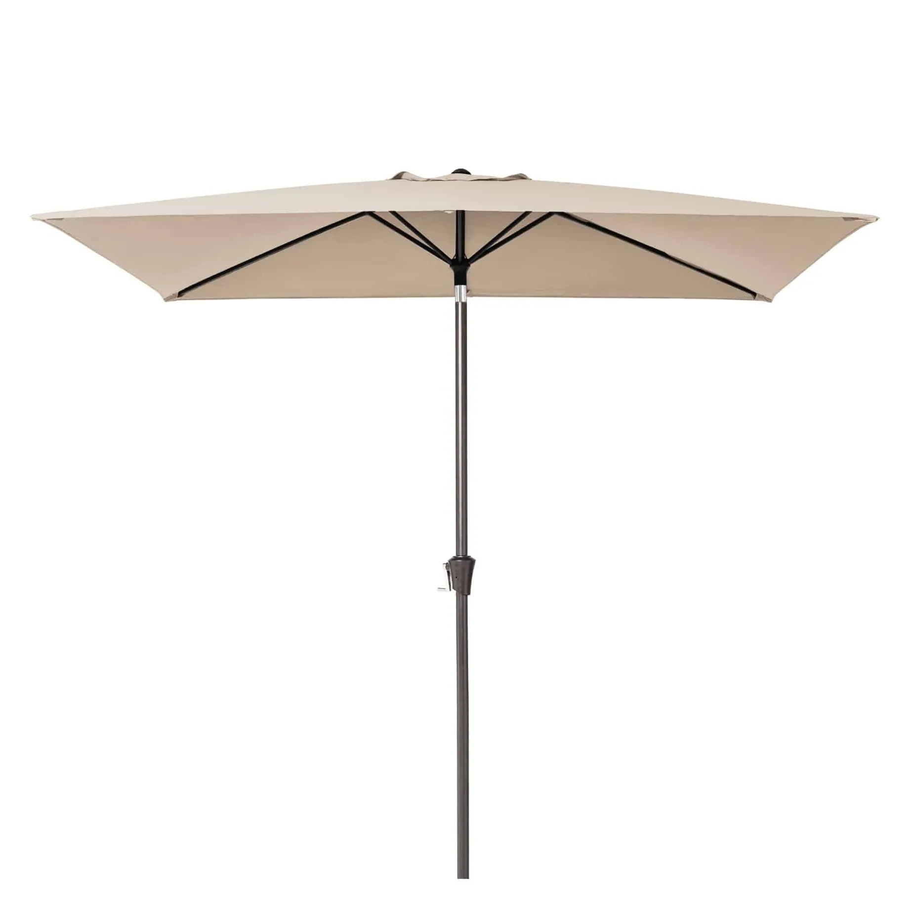 Rectangular Outdoor Market Umbrella with Crank Tilt - Aqua Blue product