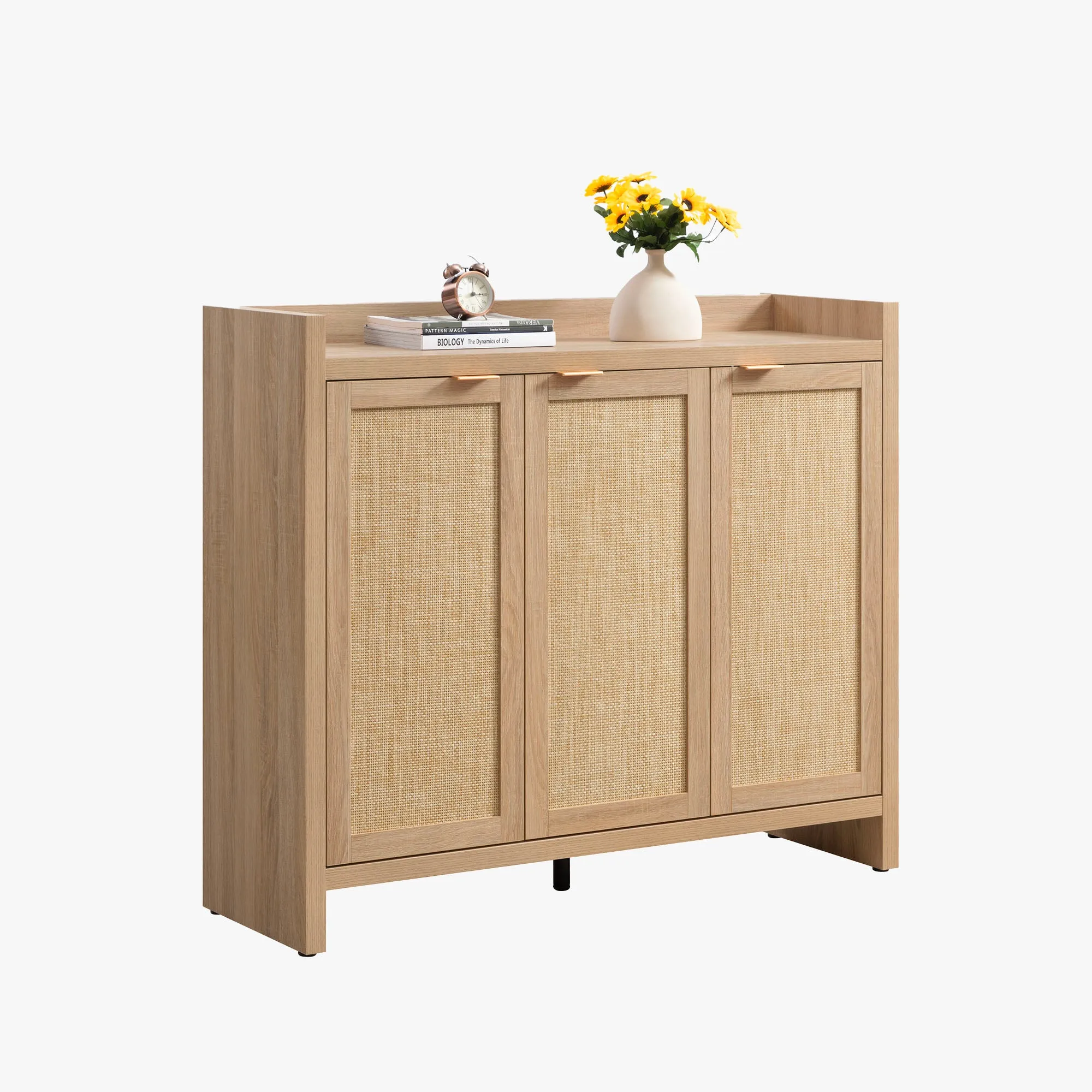 Cas 6-Tier Shoe Storage Cabinet with Doors - Rattan product