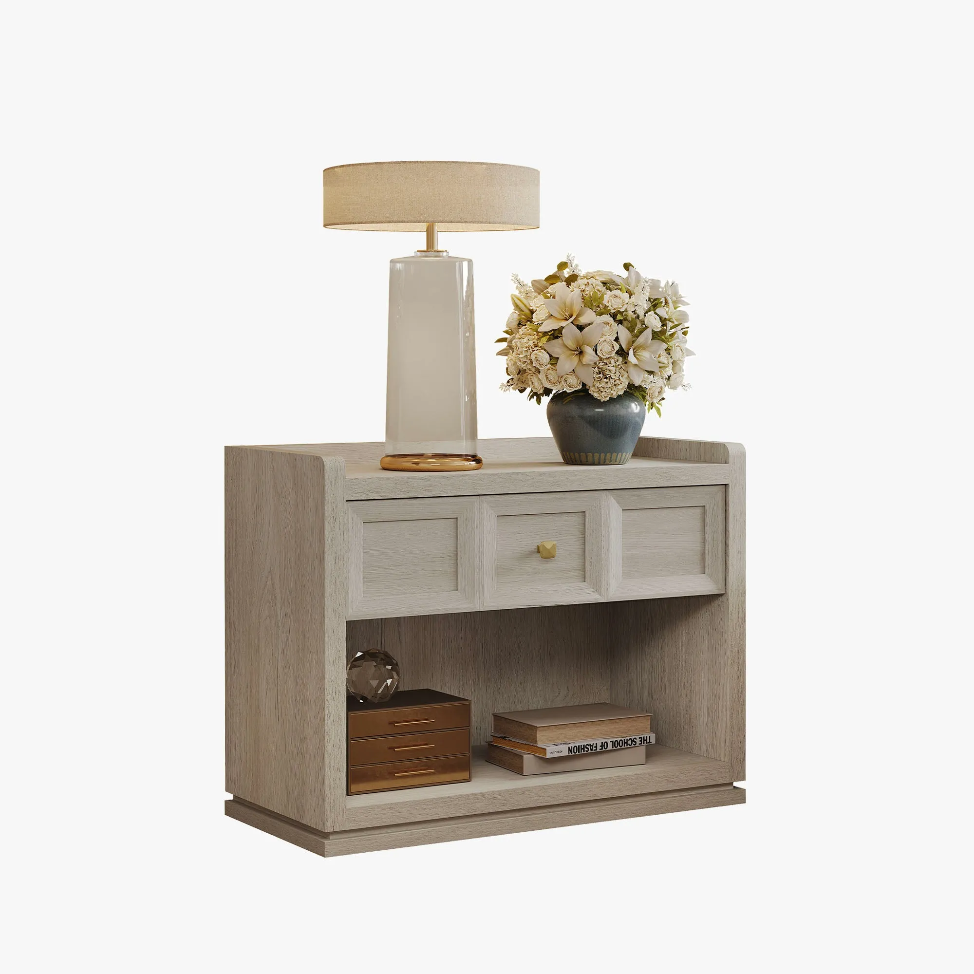 Helio Nightstand - Wood Grain, FSC-Certified Wood product