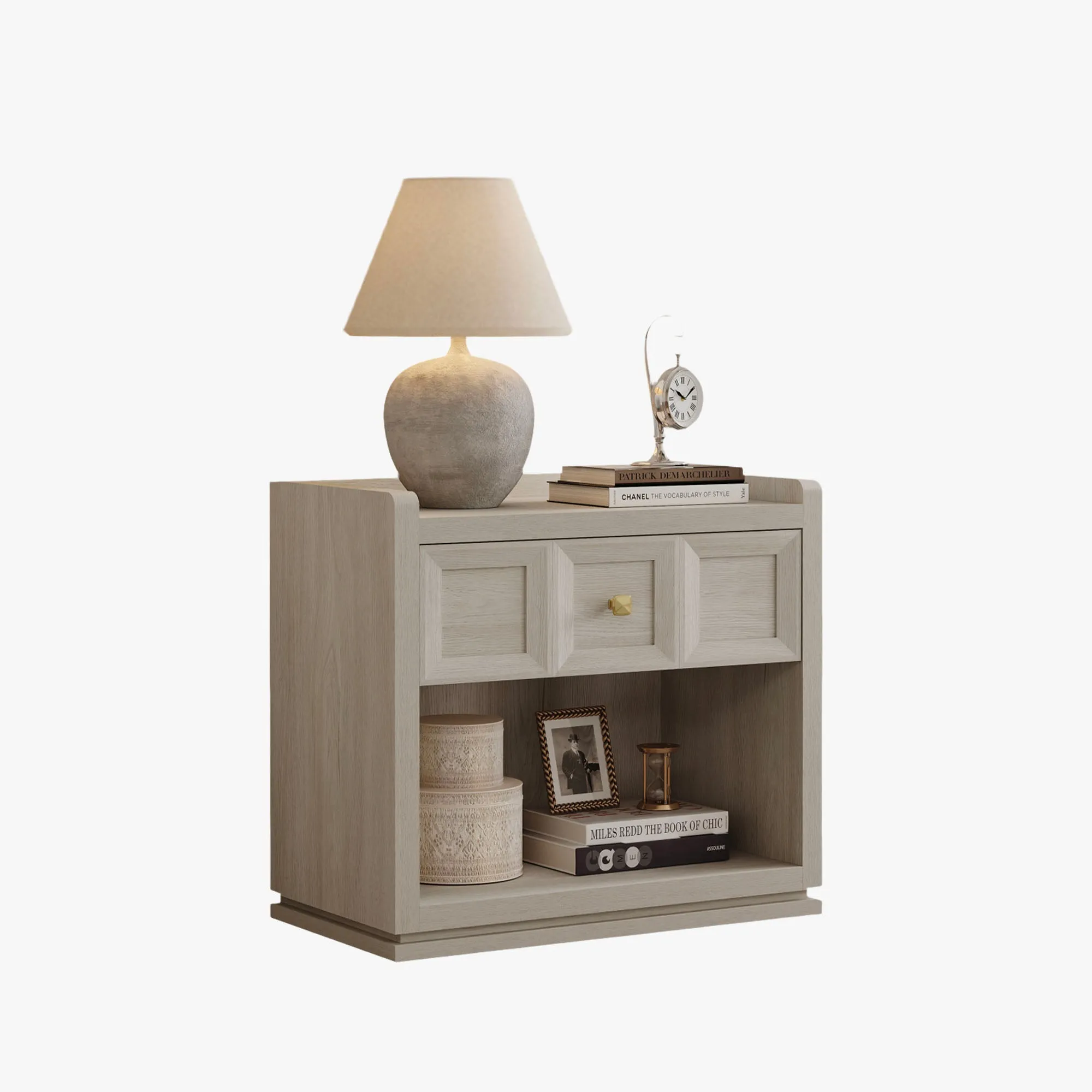Opus White Nightstand - FSC-Certified Wood product