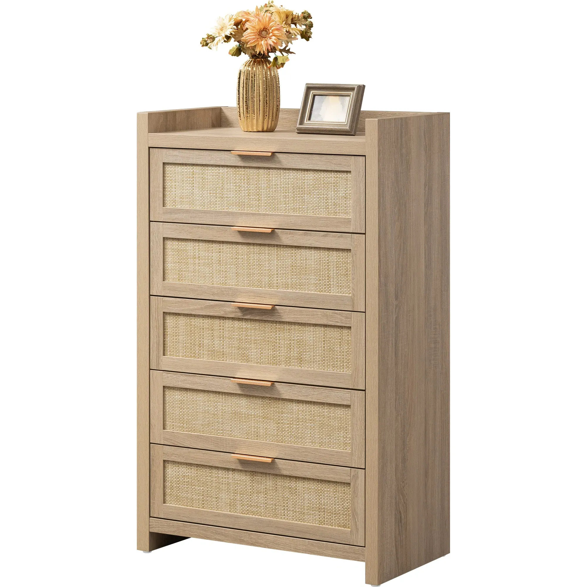 Savanna 5 Drawer Dresser - Wood Grain, MDF product