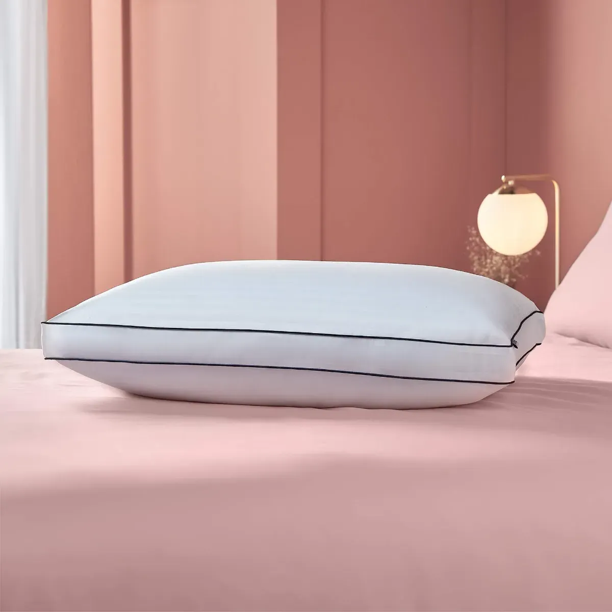 Box Pillow with Soft Touch Cover - White image