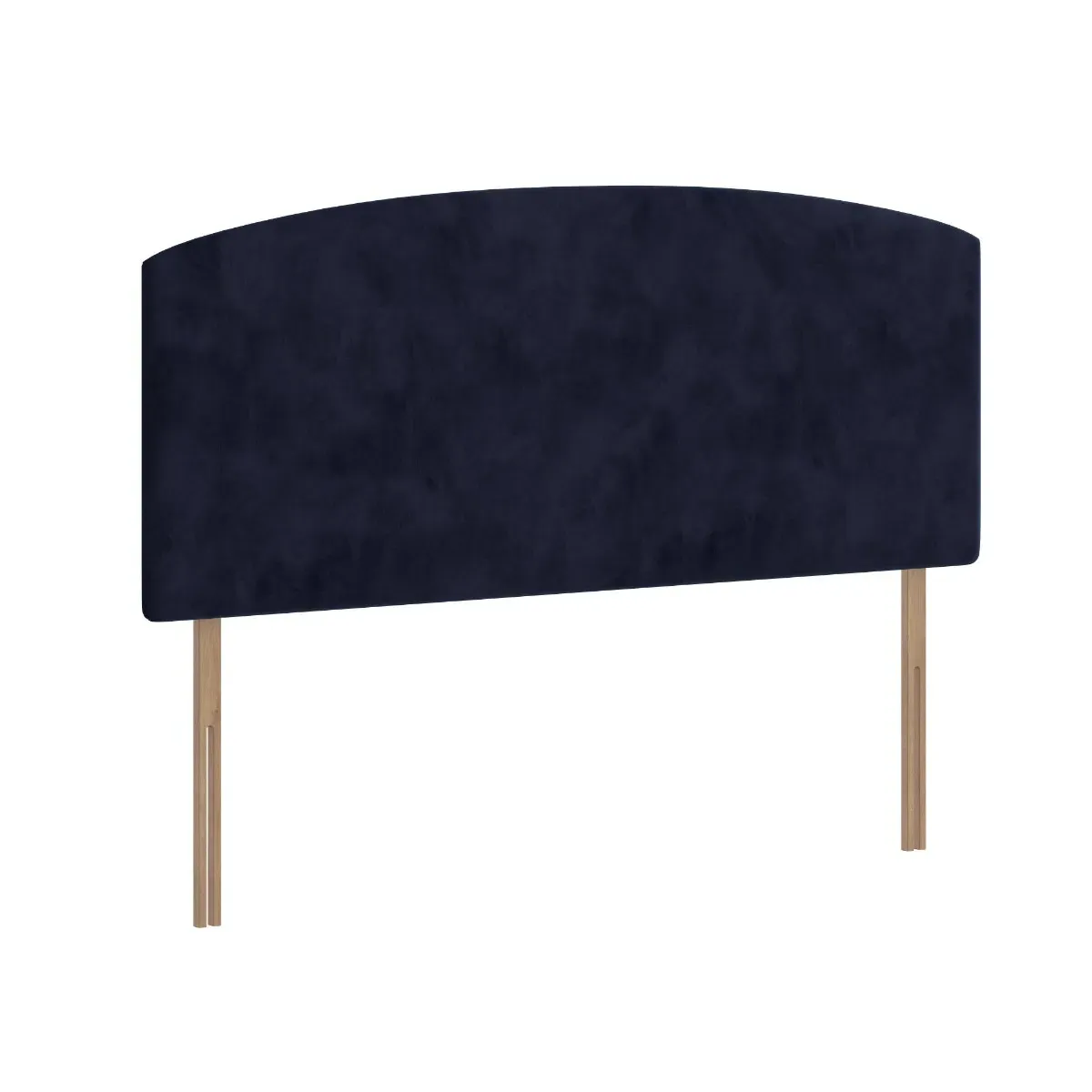 Double Headboard Curved - Pebble, Fabric