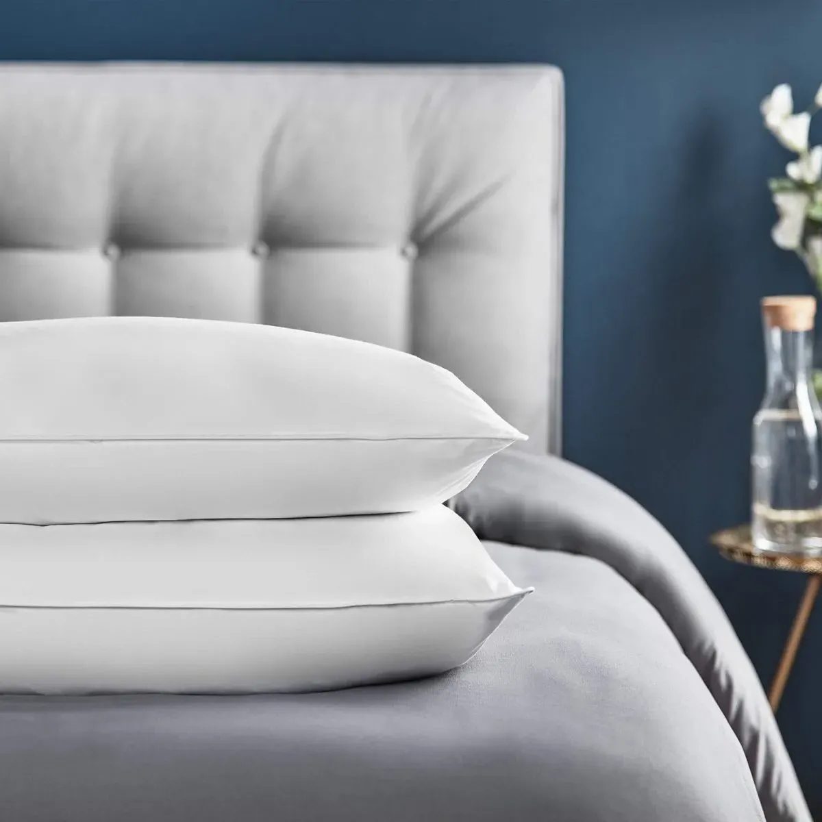 Duck Feather and Down Pillow 2 Pack - White, Cotton product