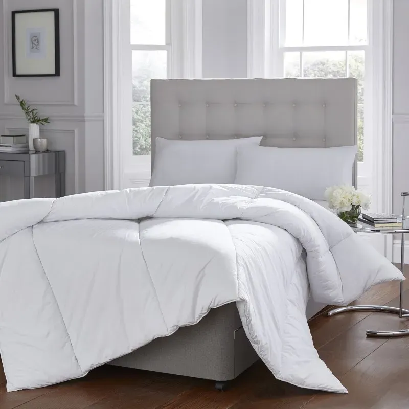 Pure Cotton Single Duvet 4.5 Tog - White, Cotton product