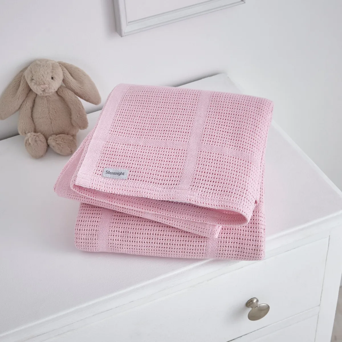 Safe Nights Cellular Blanket 2 Pack - Pink, Cotton product