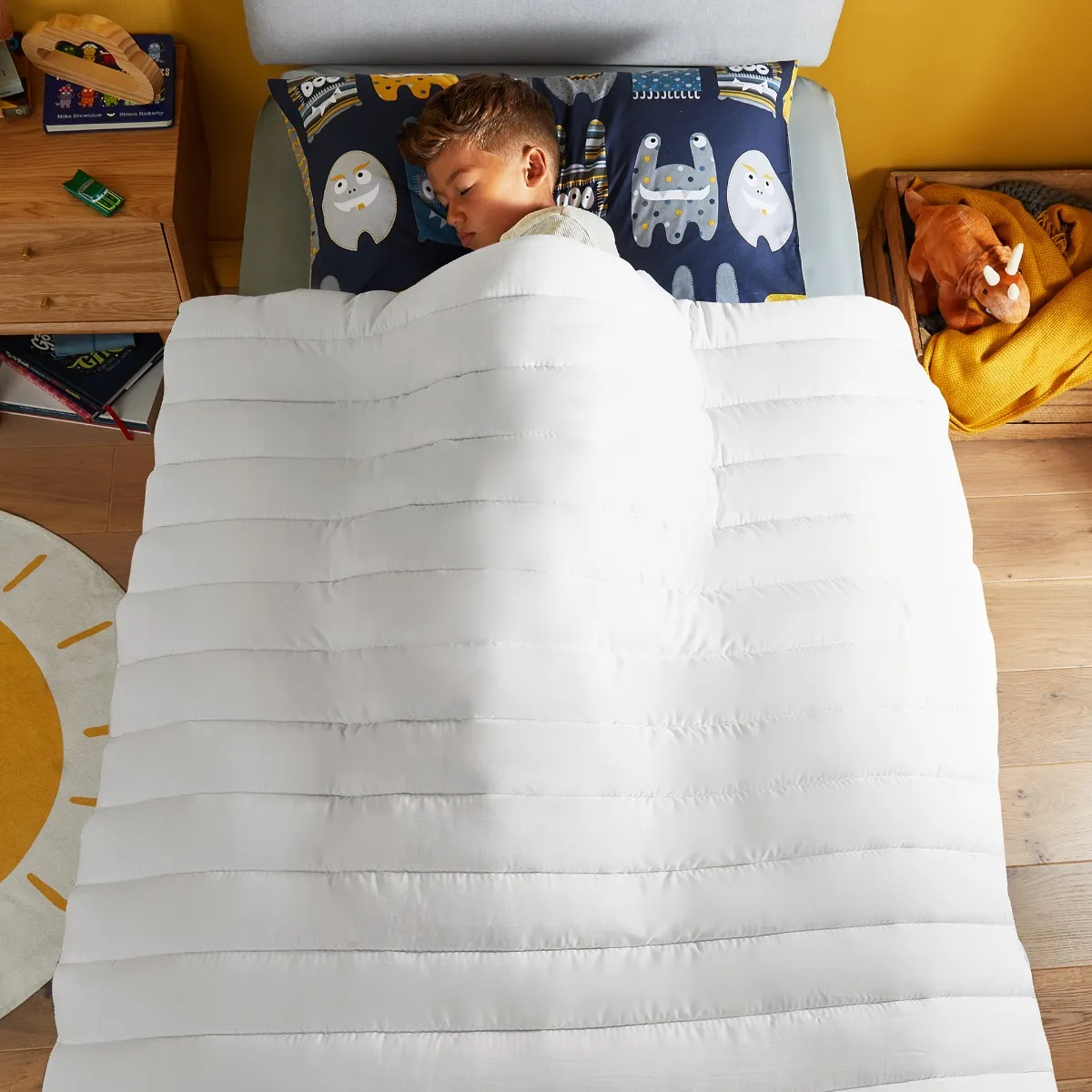 Single Calming Duvet 10.5 Tog - White