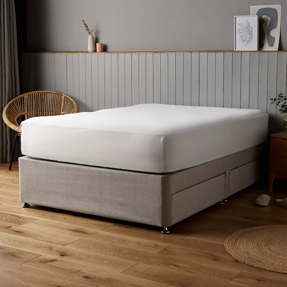 Single Fitted Sheet - Dove Grey image