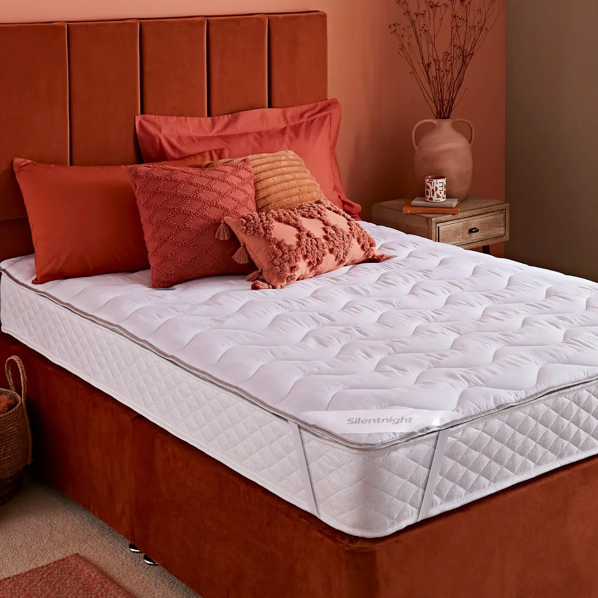 Single Self Heating Mattress Topper - Quilted image