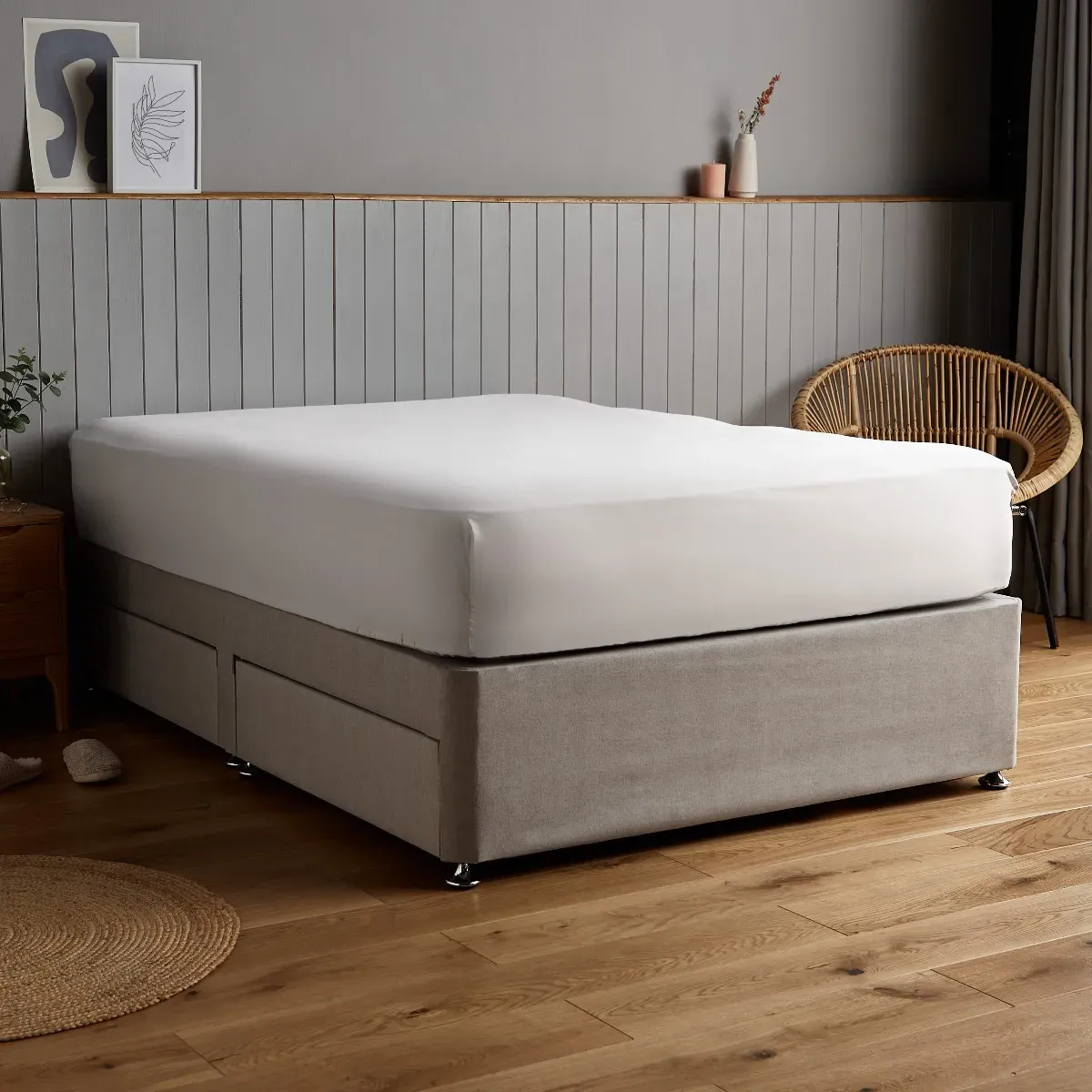 Supersoft Single Fitted Sheet - Dove Grey product