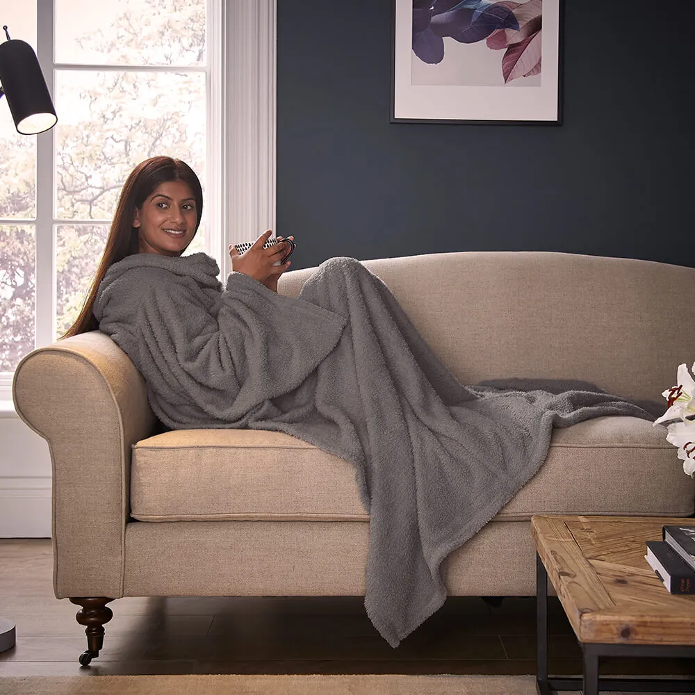 Throw with Sleeves - Blush, Fleece image