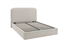 Alderley Double Ottoman Bed with Storage - Light Stone by Simba