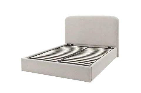 Alderley King Size Ottoman Bed with Storage - Light Stone by Simba, image 2