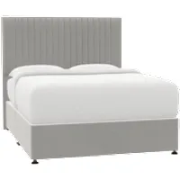 Camden Double Bed with Storage - Silver Grey, Dark Wood by Simba, image 3