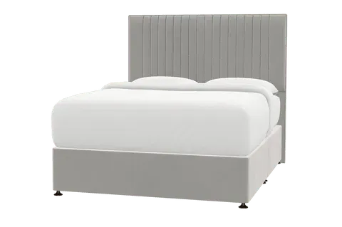 Camden Single Bed Frame - Silver Grey, Dark Wood by Simba, alternate view