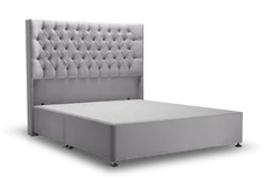 Didsbury Single Bed Frame - Silver Grey, Chrome product