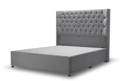 Didsbury Single Ottoman Bed - Urban Grey, Chrome product