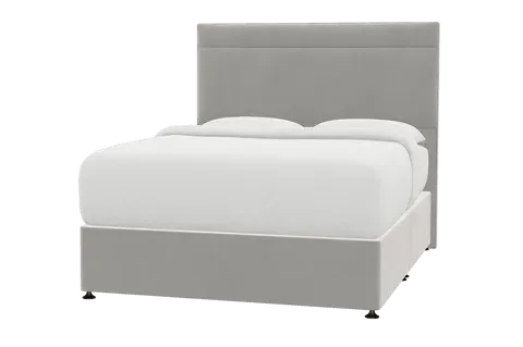 Ludlow King Size Bed - Silver Grey, Dark Wood by Simba, image 2