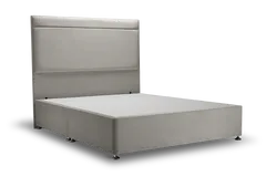 Ludlow Single Bed with Storage - Silver Grey, Chrome product
