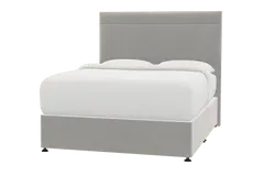 Ludlow Super King Bed - Silver Grey, Dark Wood by Simba