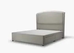 Melrose Double Bed Frame with Storage - Silver Grey product
