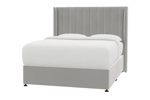 Putney Super King Bed Frame - Silver Grey, Dark Wood by Simba, image 2