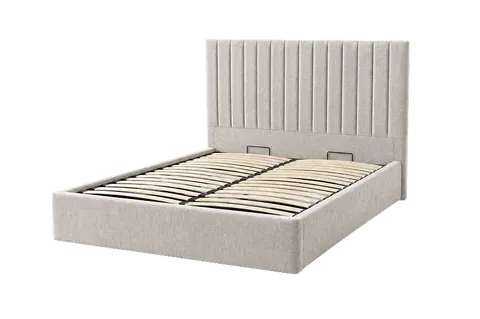 Radlett Double Ottoman Bed with Storage - Steel Grey by Simba, alternate view