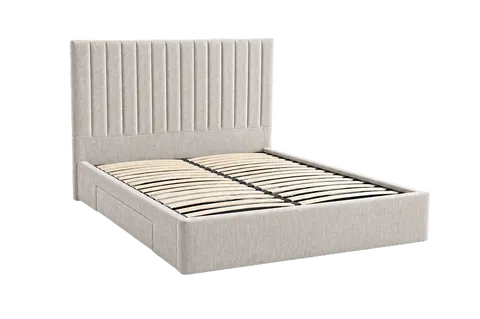 Radlett King Size Bed with Storage - Steel Grey by Simba, image 2