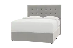 Saltaire Single Ottoman Bed with Storage - Silver Grey by Simba