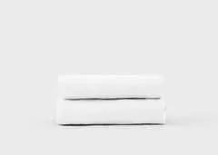 Brushed Tencel Single Fitted Sheet - Pure White by Simba