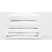 Single Cotton Percale Bedding Set - Pure White by Simba, image 3