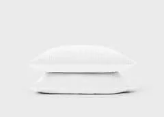 Waffle Cotton Pillowcase Pair - Cloud Grey by Simba