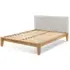 Yasumi King Size Upholstered Bed Frame - Natural, Solid Oak by Simba, image 4