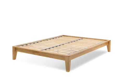 Yasumi Super King Platform Bed - Walnut, Solid Oak by Simba, image 2