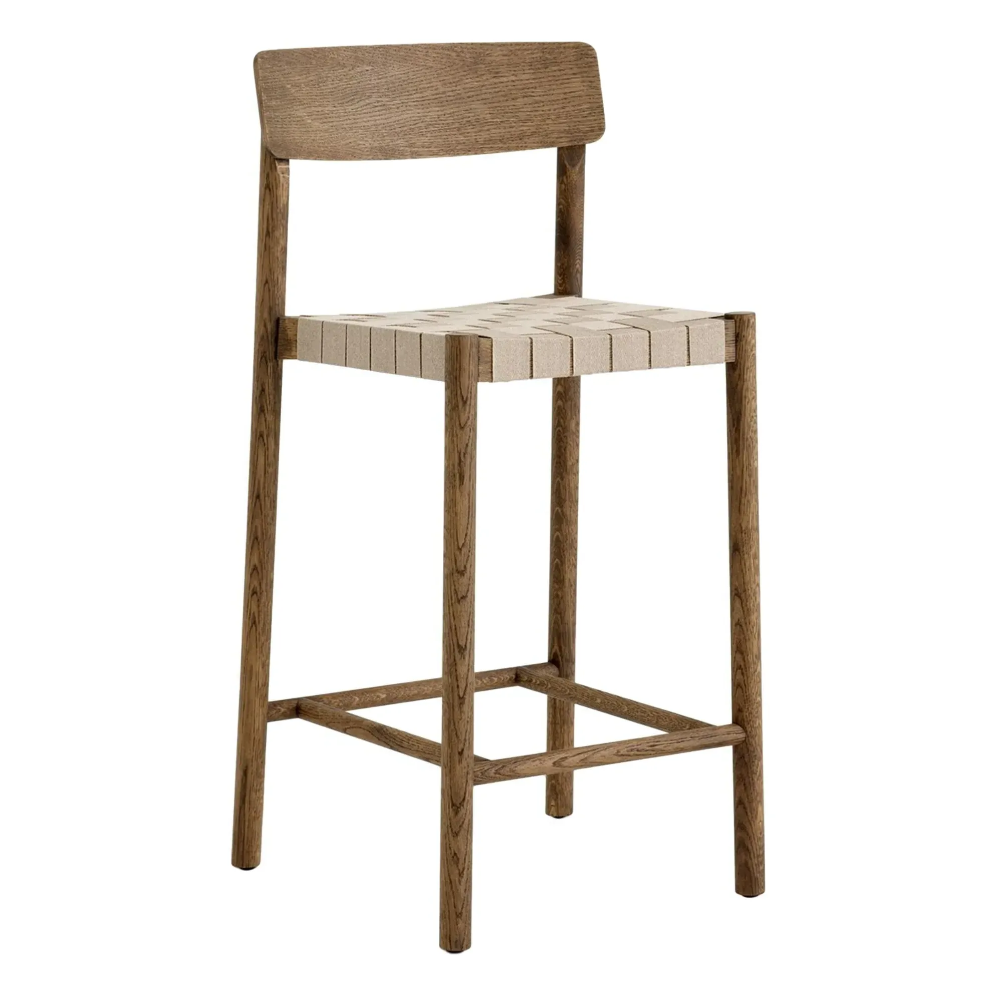 Betty TK12 Bar Stool with Webbing - Smoked Oiled Oak product