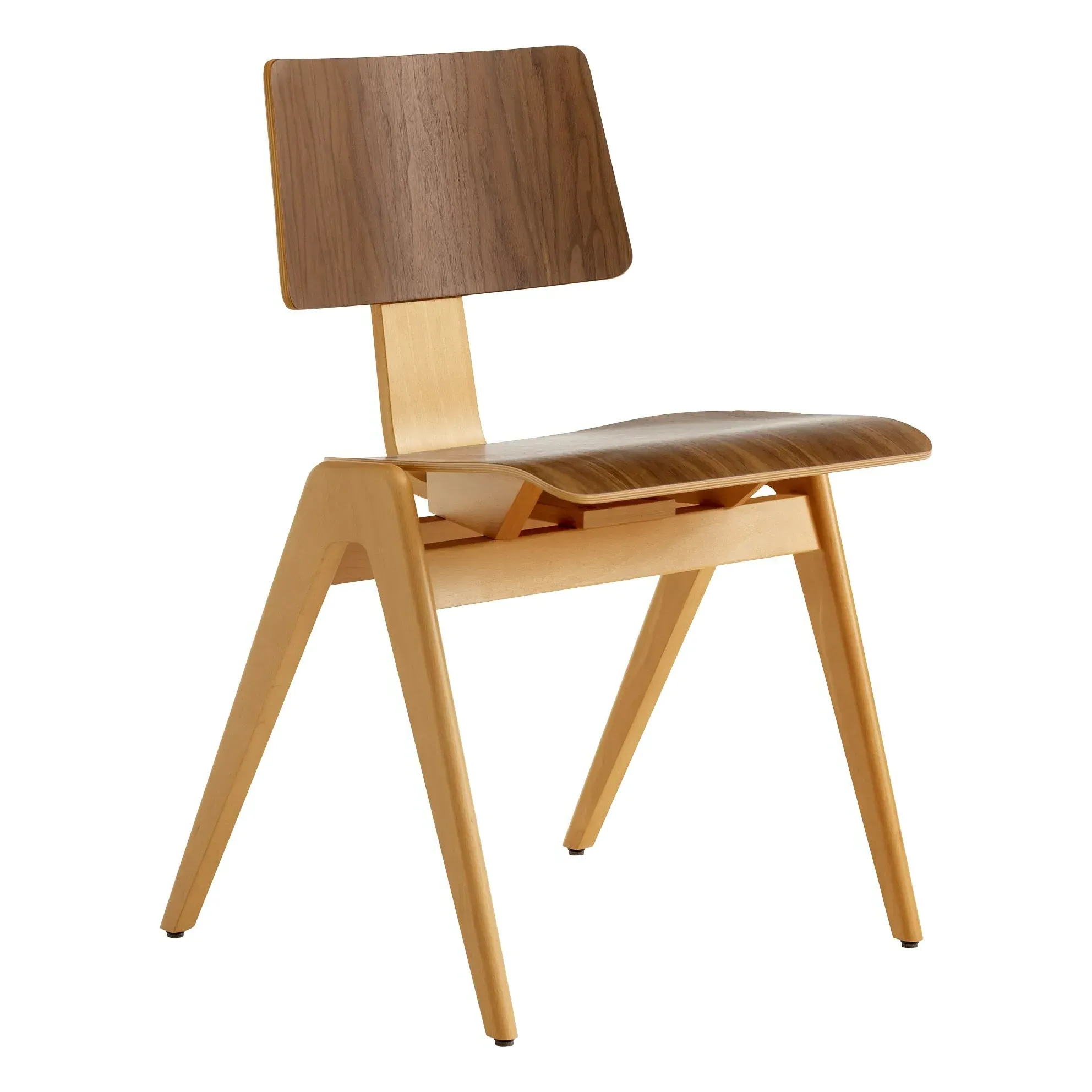 Daystak Robin Day Stackable Side Chair - Walnut, Beech product