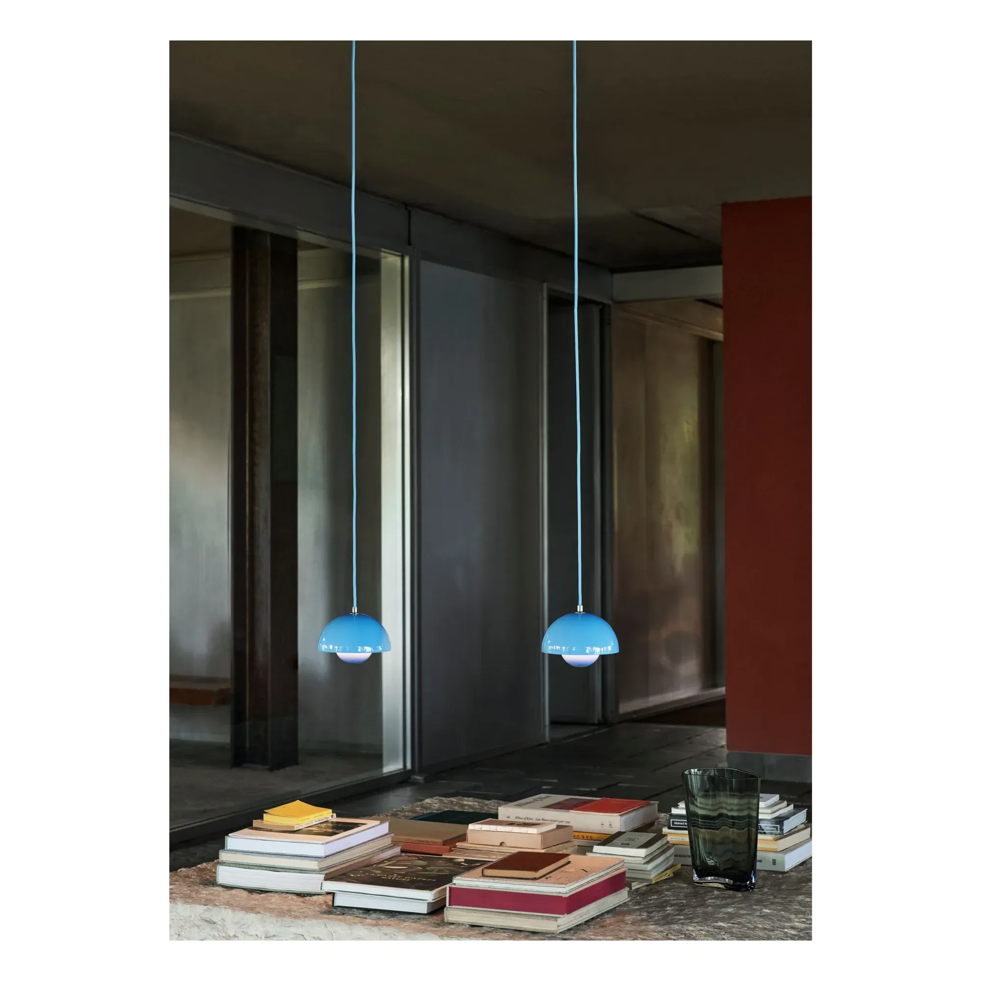 Flowerpot VP1 Suspension Lamp - Light Blue, Metal alternate view