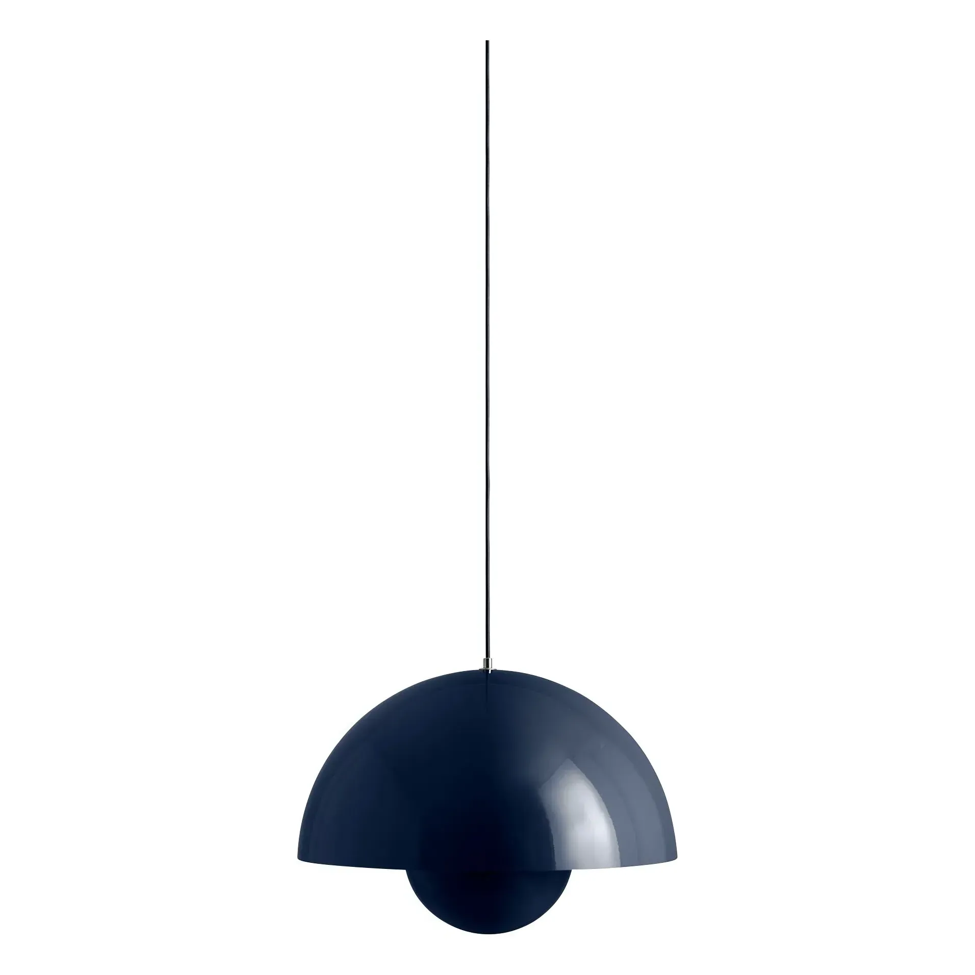 Flowerpot VP2 by Verner Panton Hanging Lamp - Dark Blue, Steel product
