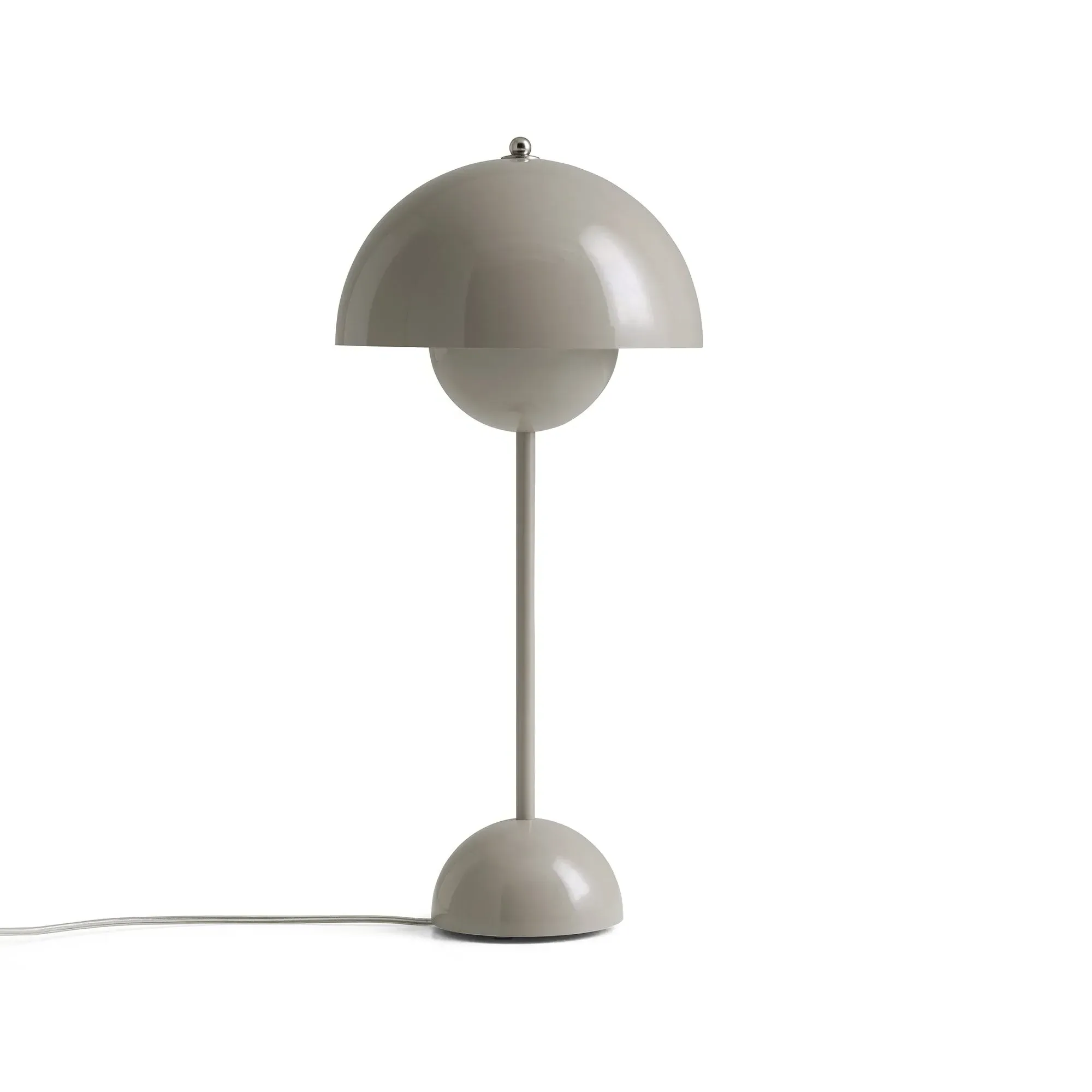 Flowerpot VP3 Table Lamp by Verner Panton - Grey, Powder Coated Steel product
