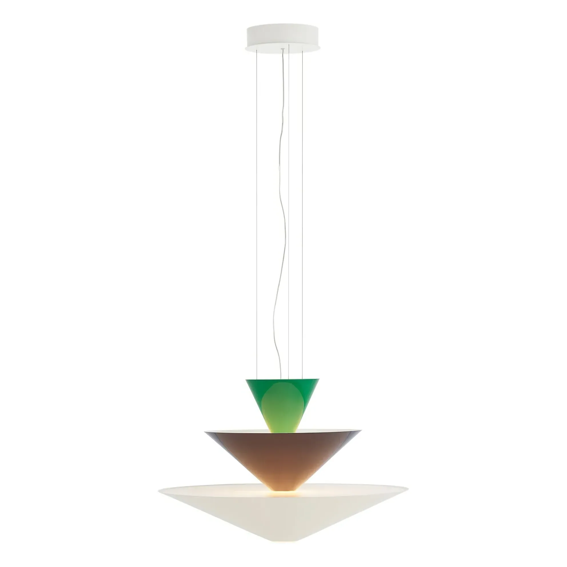 Gio LN14 Suspension Lamp - Green, Aluminium alternate view
