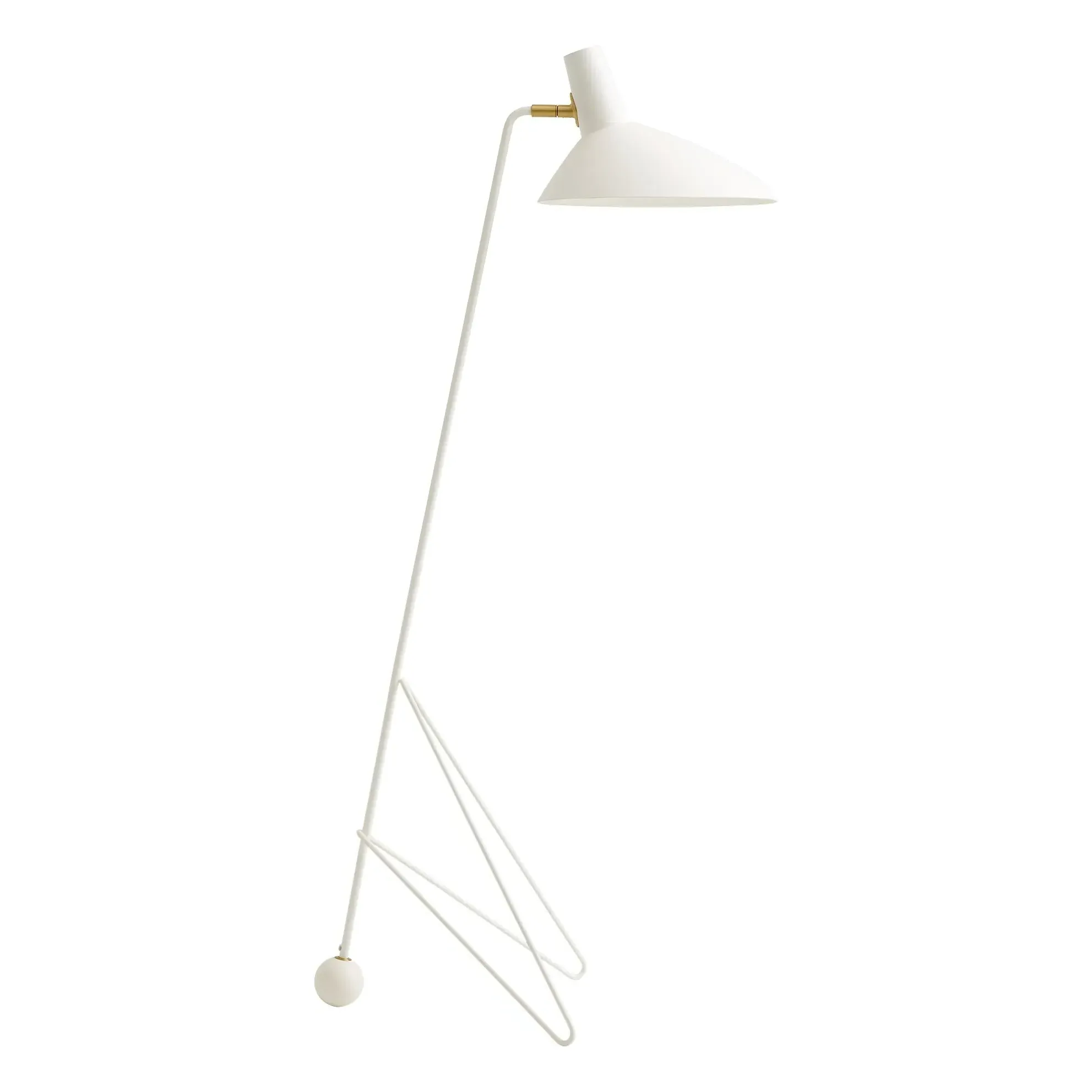HM8 Tripod Floor Lamp by Hvidt & Mølgaard - White, Steel product