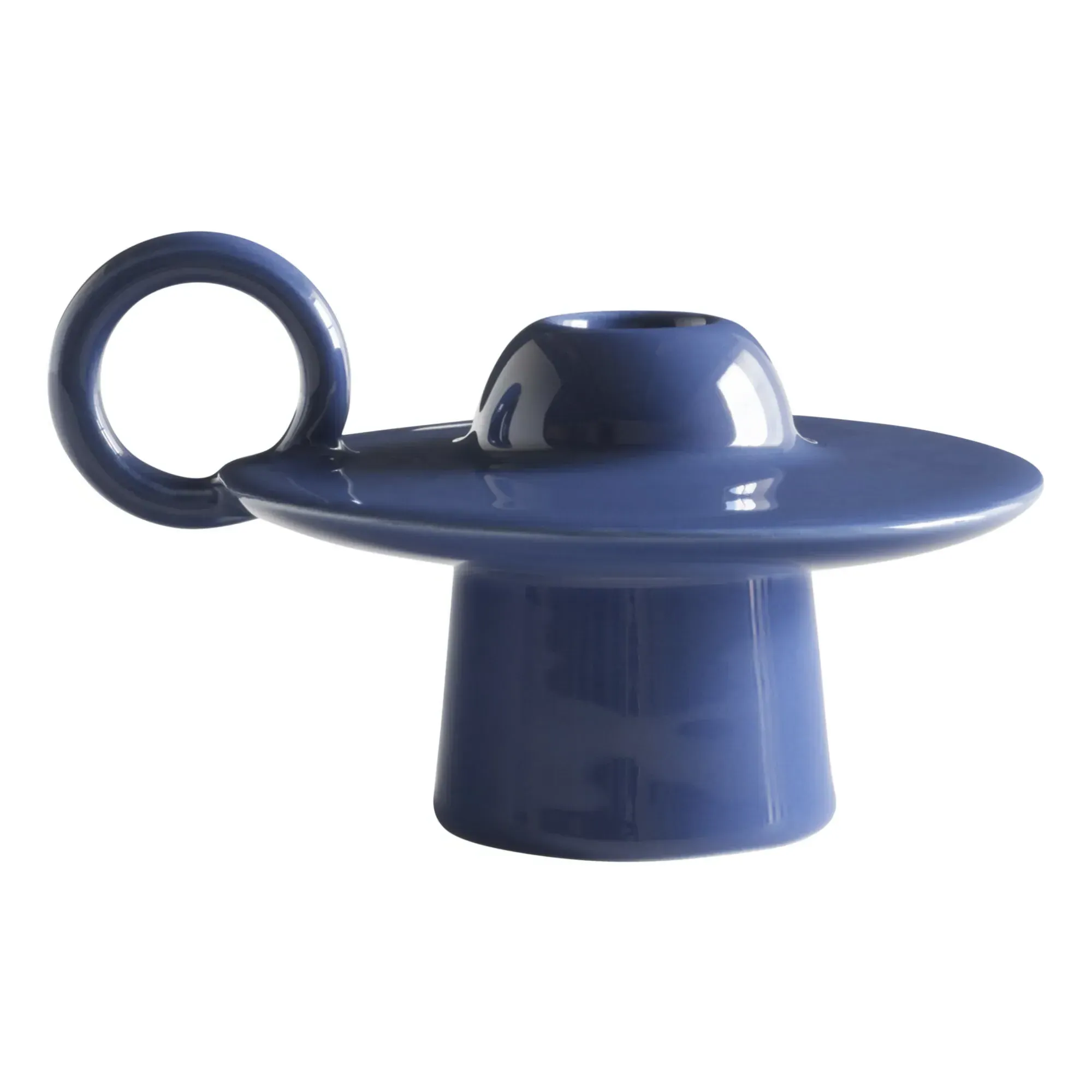 Momento Jaime Hayon Candlestick - Azure Blue, Ceramic product