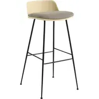 Rely AW87 Low Bar Stool - Beige, Polypropylene alternate view
