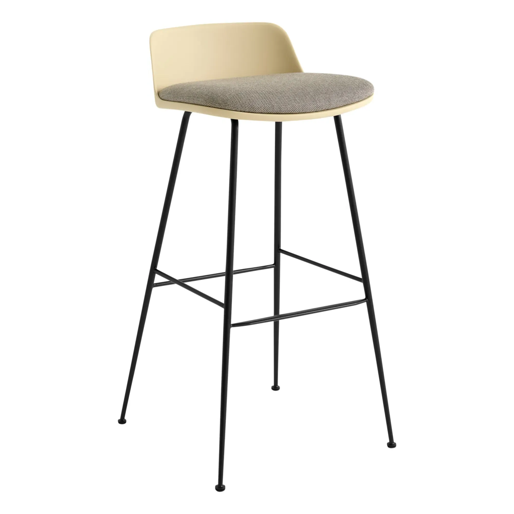 Rely AW87 Low Bar Stool - Beige, Polypropylene product